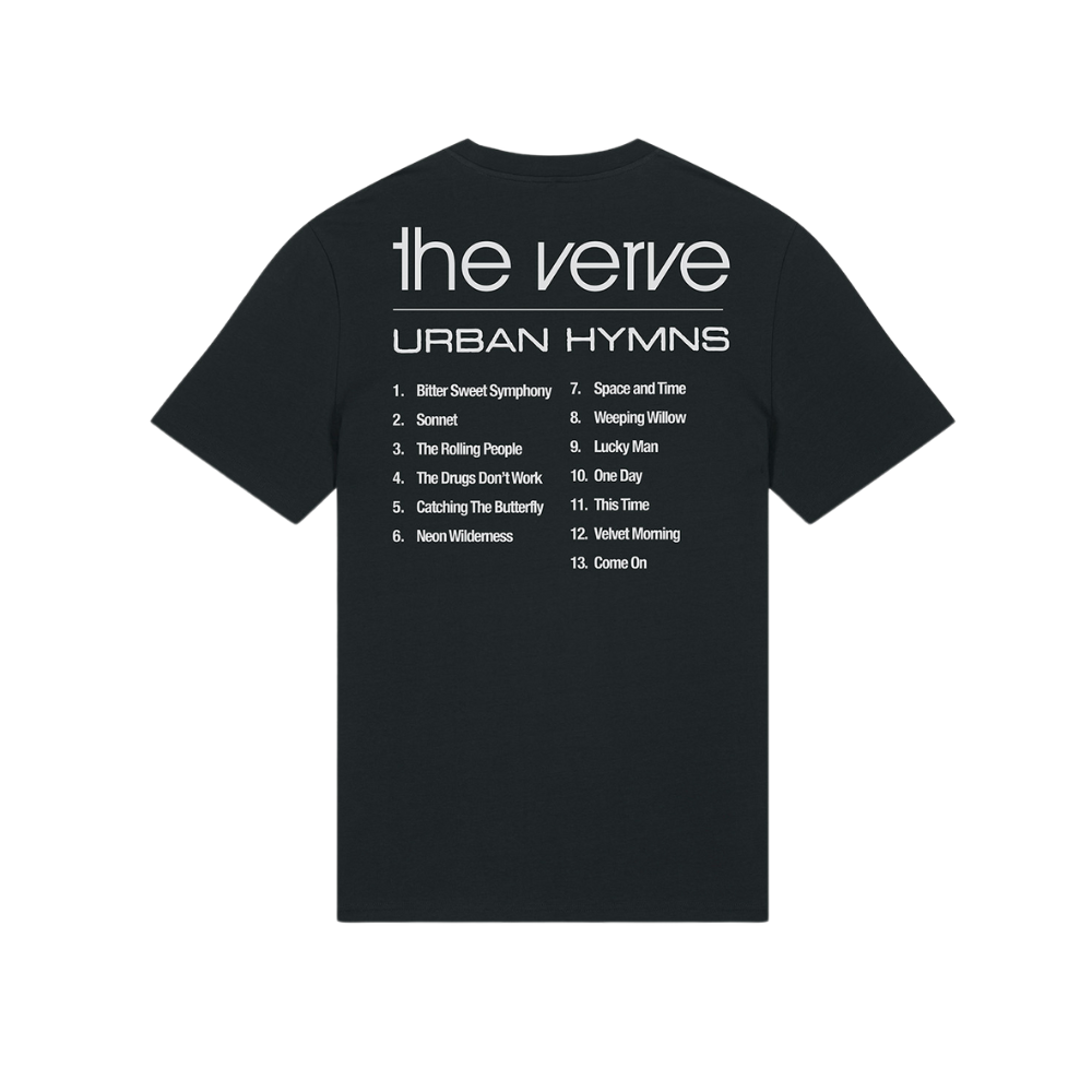 The Verve - Urban Hymns Tracklist Black T-Shirt